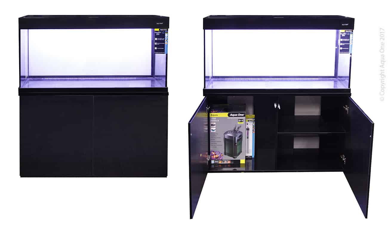 GrandView 290 Aquarium Tank Set Black-2