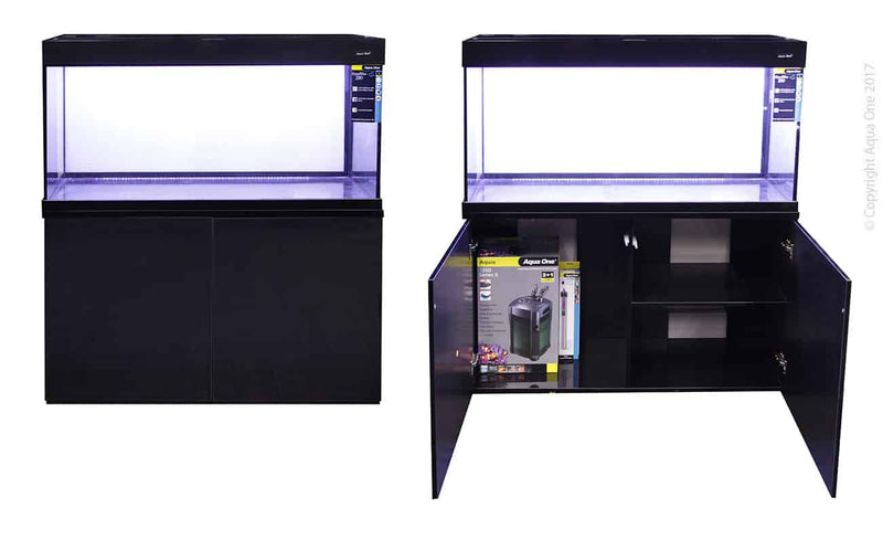 GrandView 290 Aquarium Tank Set Black-2