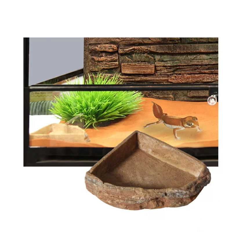Reptile One Reptile Corner Bowl XL (16.5 X 16.5 X 2.9 Cm)-1