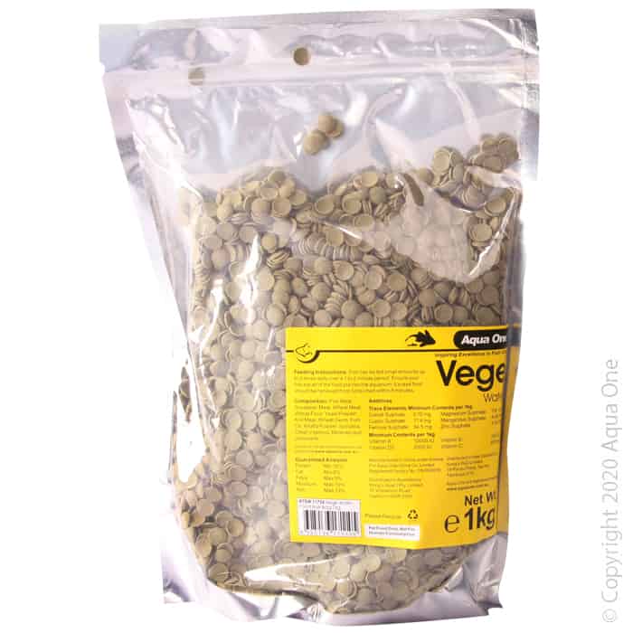 Aqua One Vege Algae Wafer 1kg - Bulk Bag-1