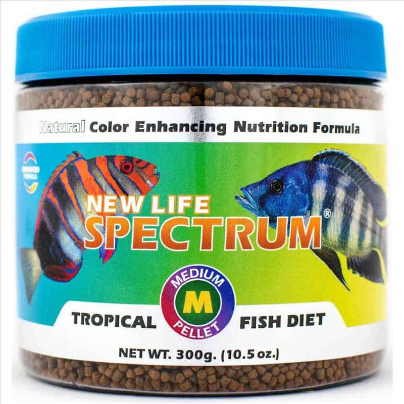 New Life Spectrum Medium Tropical Fish Diet 300g - Sinking Pellet 2-2.5mm-1