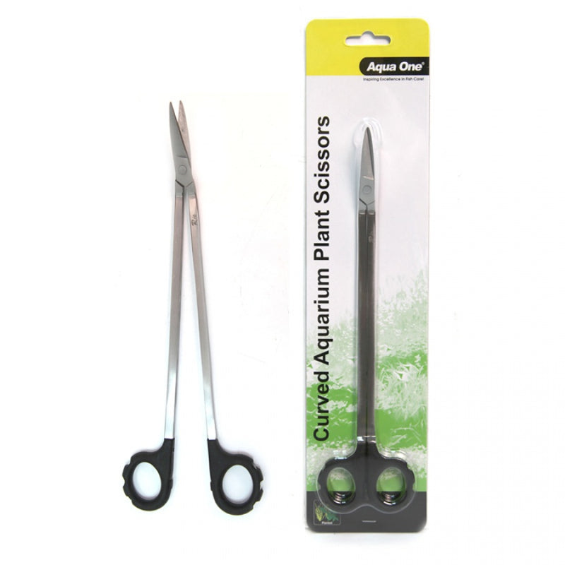 Easy Reach Aquarium Plant Scissors Curved-1