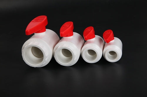 White DIN Ball Valve-1