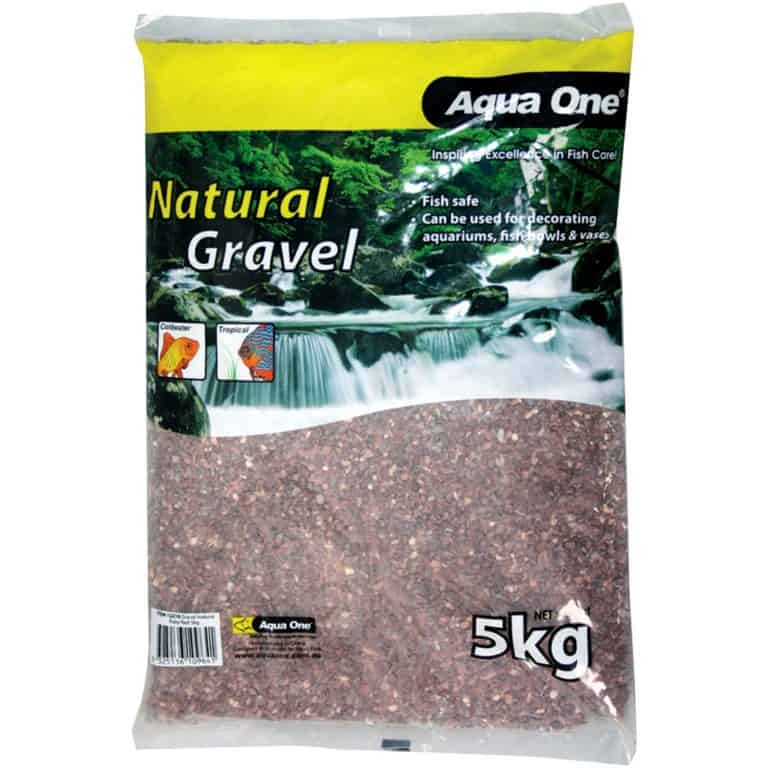 Aqua One Natural Gravel Ruby Red 5kg-1
