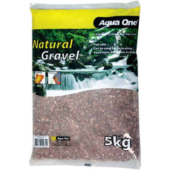 Aqua One Natural Gravel Ruby Red 5kg-1