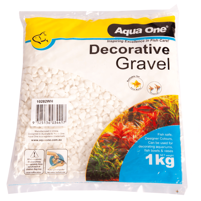 Decorative Gravel 1kg White 7mm-1