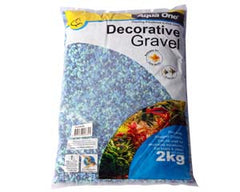 Decorative Gravel 2kg Mixed Aqua Blue 2mm-1
