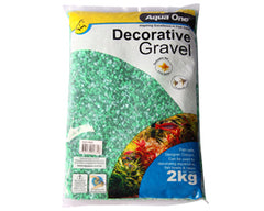 Decorative Gravel 2kg Mixed Aqua Green 2mm-1
