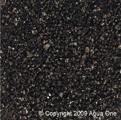 Aqua One Decorative Gravel 1kg Black Silica No.1 1mm-2