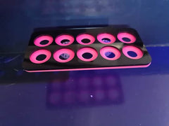 10 Hole Frag Rack Black-Neon Pink-1