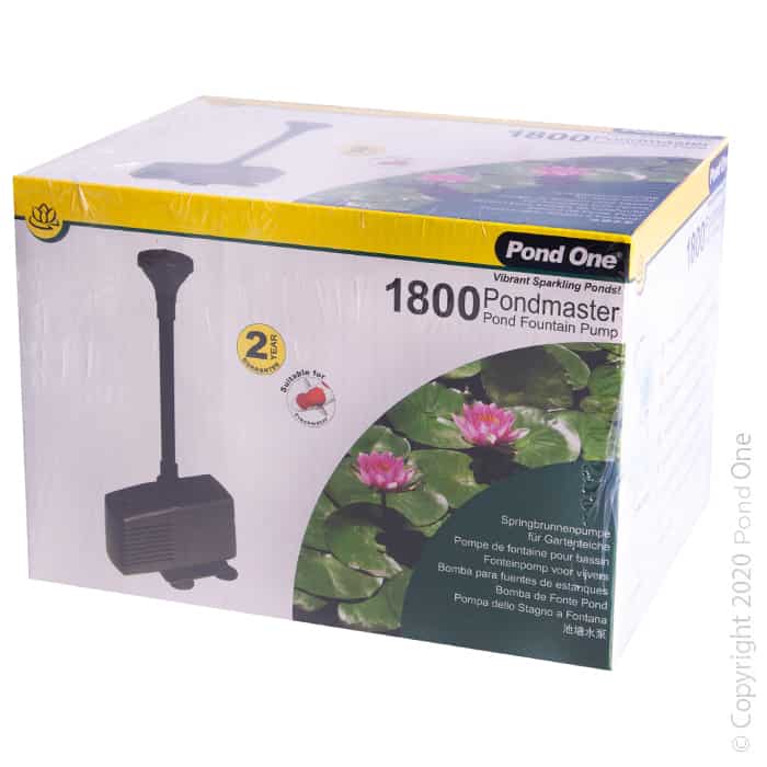 Pond One Pondmaster 1800 Fountain Pump 1800LH 2.15m Mh h-1