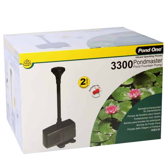 Pond One Pondmaster 3300 Fountain Pump 2800LH 2.5m Mh H head height