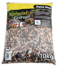Aqua One Natural Gravel Australian Multi Brown 4-6mm Mix 10kg (12334)-1