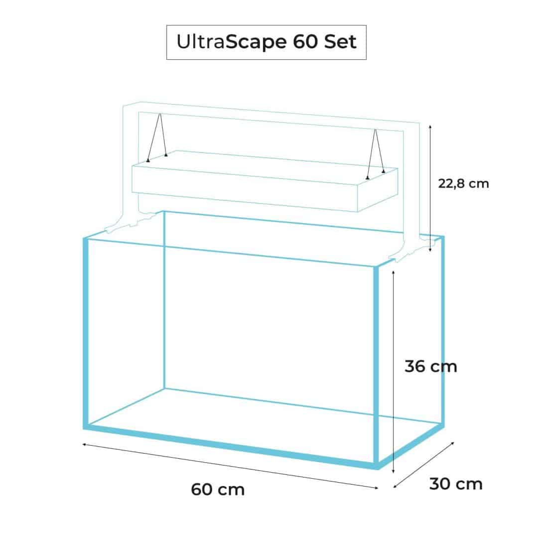 Aquael Ultrascape 60 Snow Aquarium-3