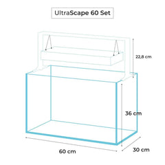 Aquael Ultrascape 60 Snow Aquarium-3