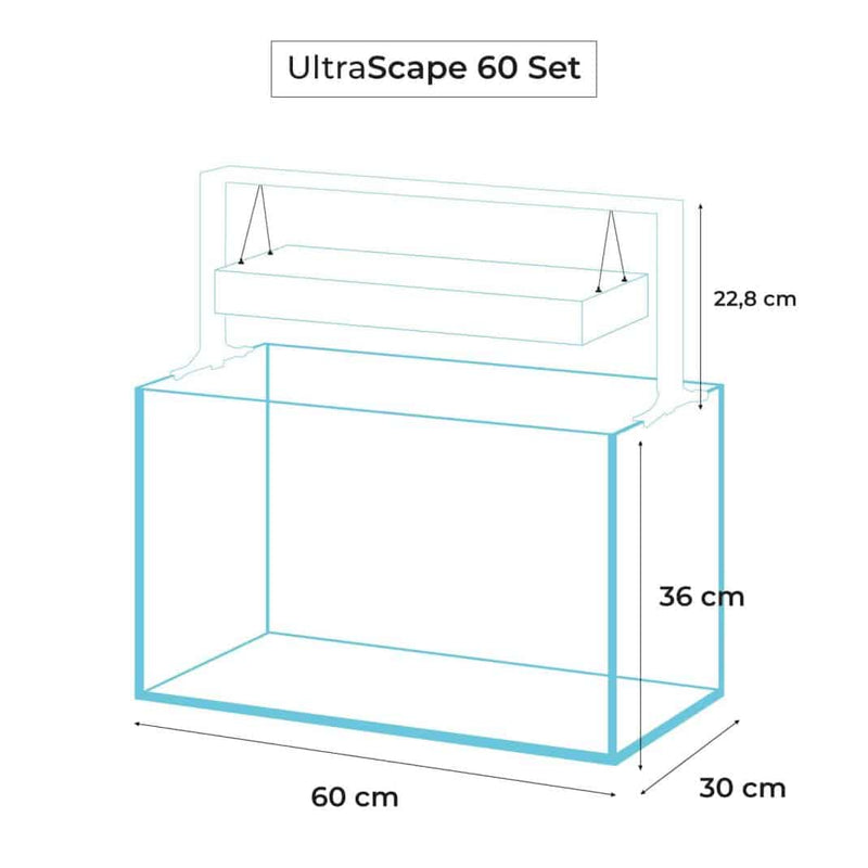 Aquael Ultrascape 60 Snow Aquarium-3
