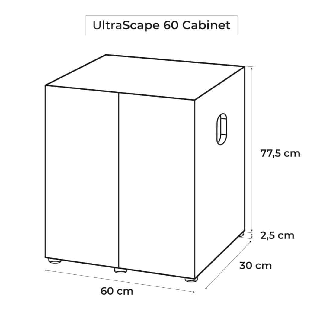 Aquael Ultrascape 60 Snow Cabinet-2