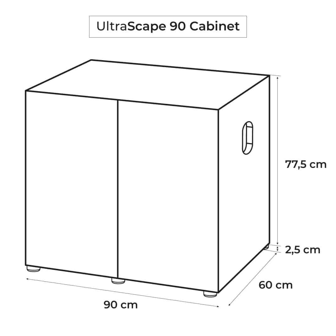 Aquael Ultrascape 90 Snow Cabinet-3