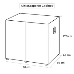 Aquael Ultrascape 90 Snow Cabinet-3