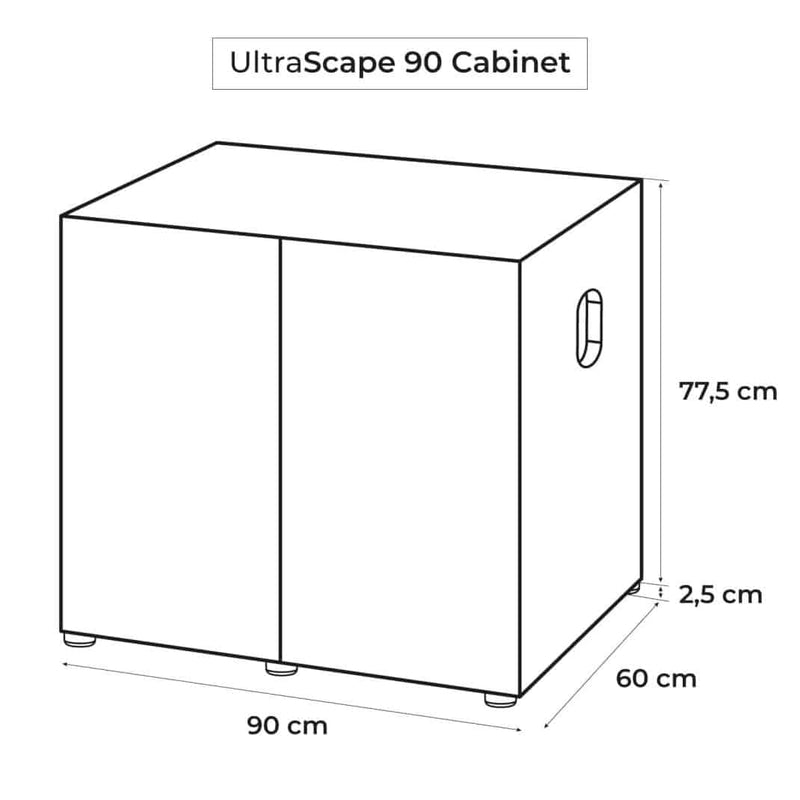 Aquael Ultrascape 90 Snow Cabinet-3