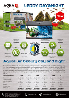 Aquael Leddy Day & Night 40 Black Aquarium Set-3