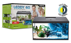 Aquael Leddy Day & Night 60 Black Aquarium Set-1