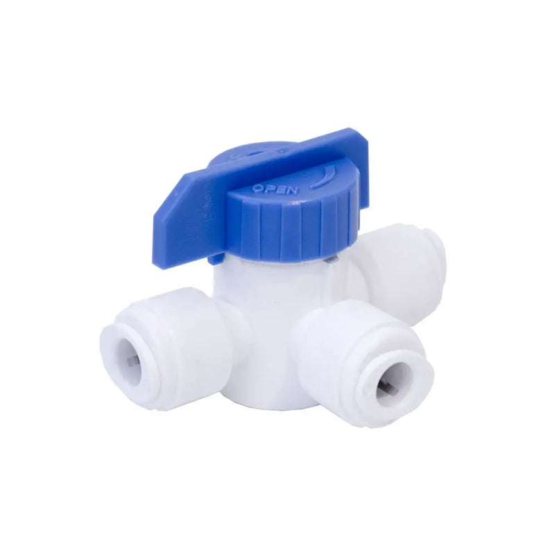 3 Way 1/4″ Quick Connect Ball Valve-1