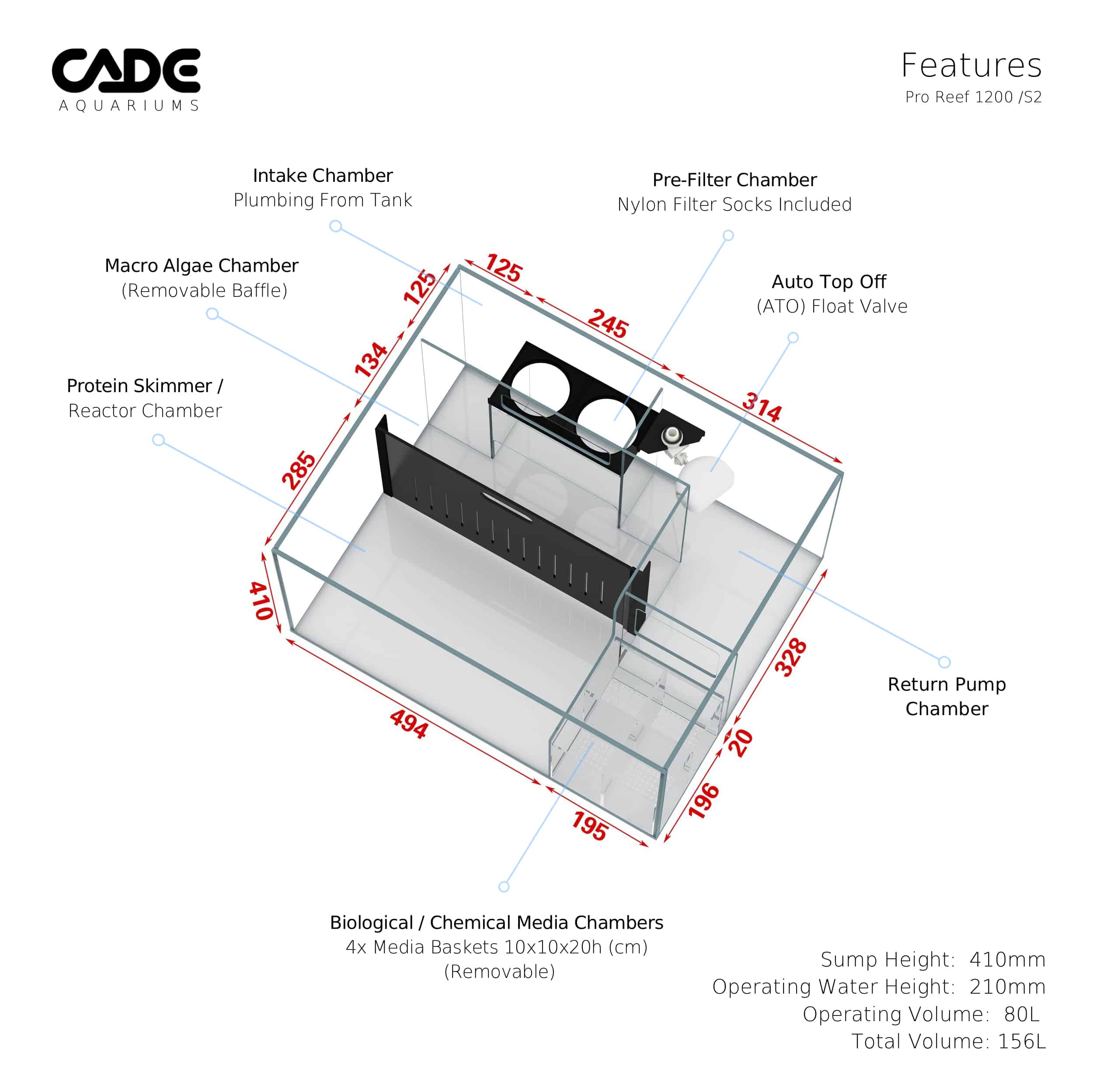 CADE PRO REEF S2 1200-16