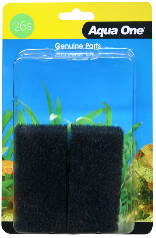 AQUA ONE SPONGE 26S - 2 PACK FOR MAXI 102F INTERNAL FILTER (25026S)-1
