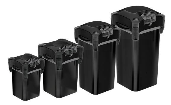 WHALE 500 CANISTER FILTER BLACK - 1300l/h (300-500L Tank) - 2.3m cable (+ 1L Matrix)