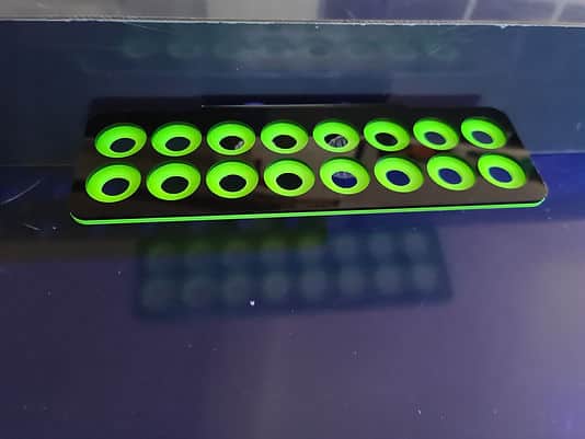 16 Hole Frag Rack Black-Neon Green-1
