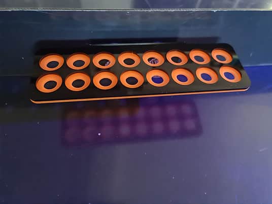 16 Hole Frag Rack Black-Neon Orange