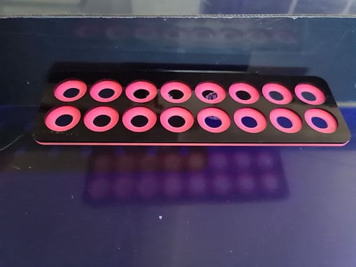 16 Hole Frag Rack Black-Neon Pink-1