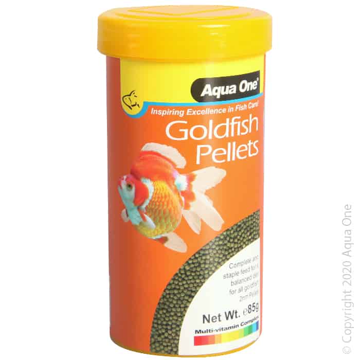 Aqua One Goldfish Pellet Food 2mm 85g-1