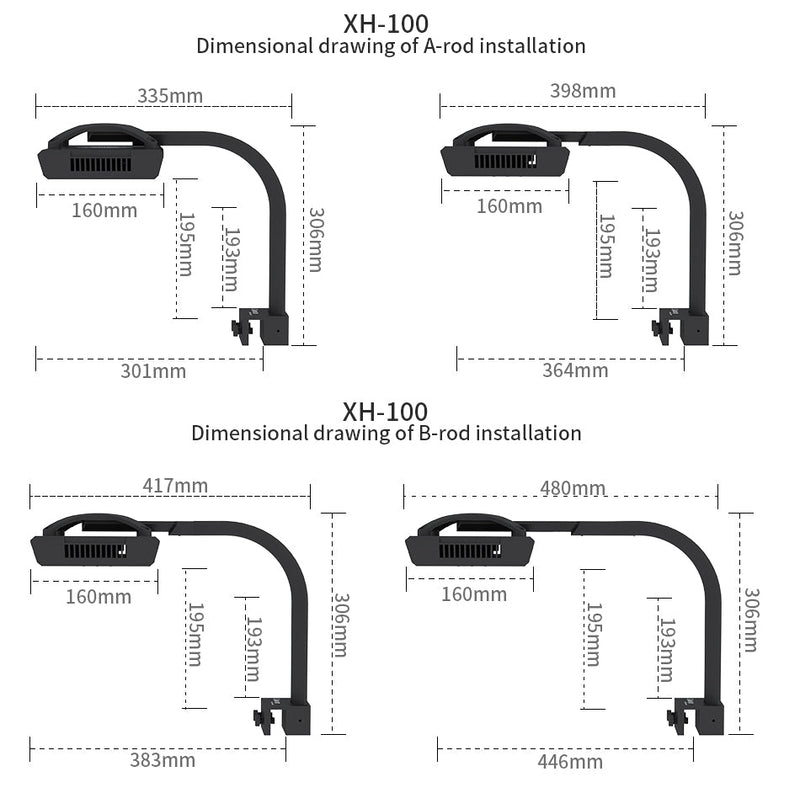 SeaTorch LM15, LM25 Mounting Arm, 30cm height-3