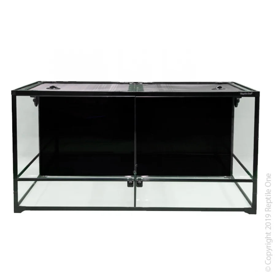 Reptile One RTF 1260HTD Glass Hinged Door Terrarium With Divider 120x60x60cm-1