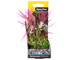 Bettascape Spider Leaves On Driftwood Pink-1