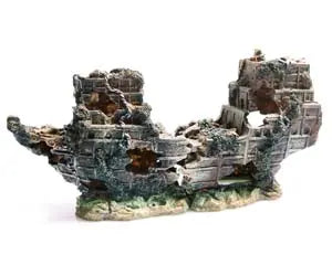 Ornament Shipwreck Med 43x21cm 2 Pce