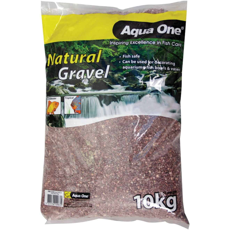 Aqua One Natural Gravel Ruby Red 10kg-1