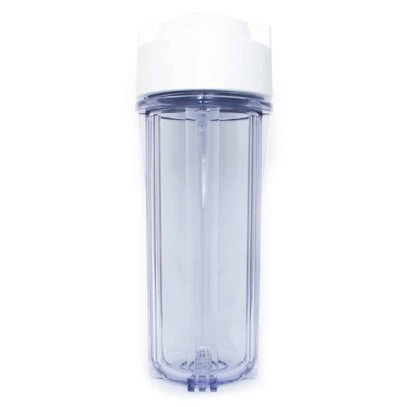 10"X 2.5"Clear Filter Housing " 1/4"Quick Connect Fittings-1