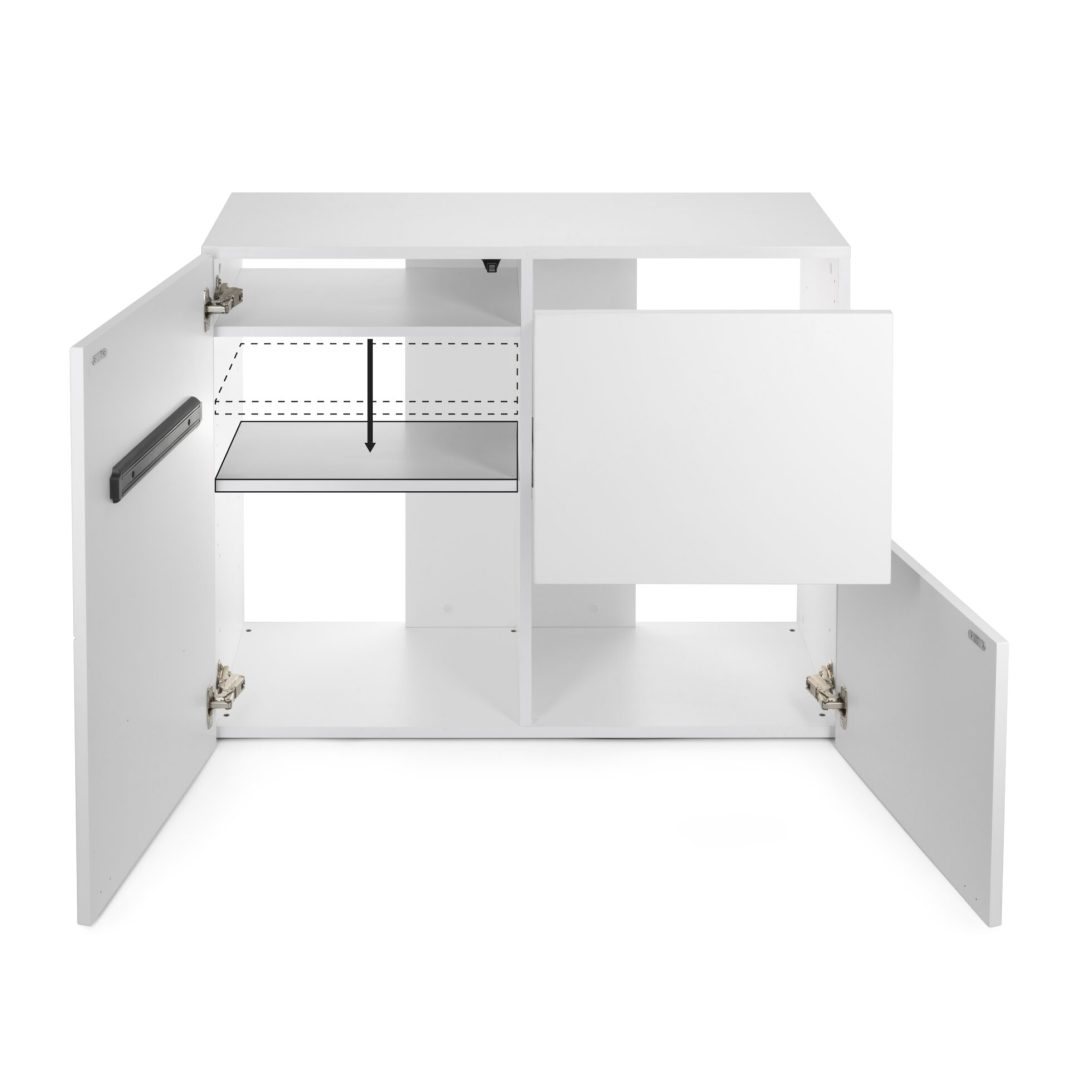 Aquael Premium 100 White Cabinet-2