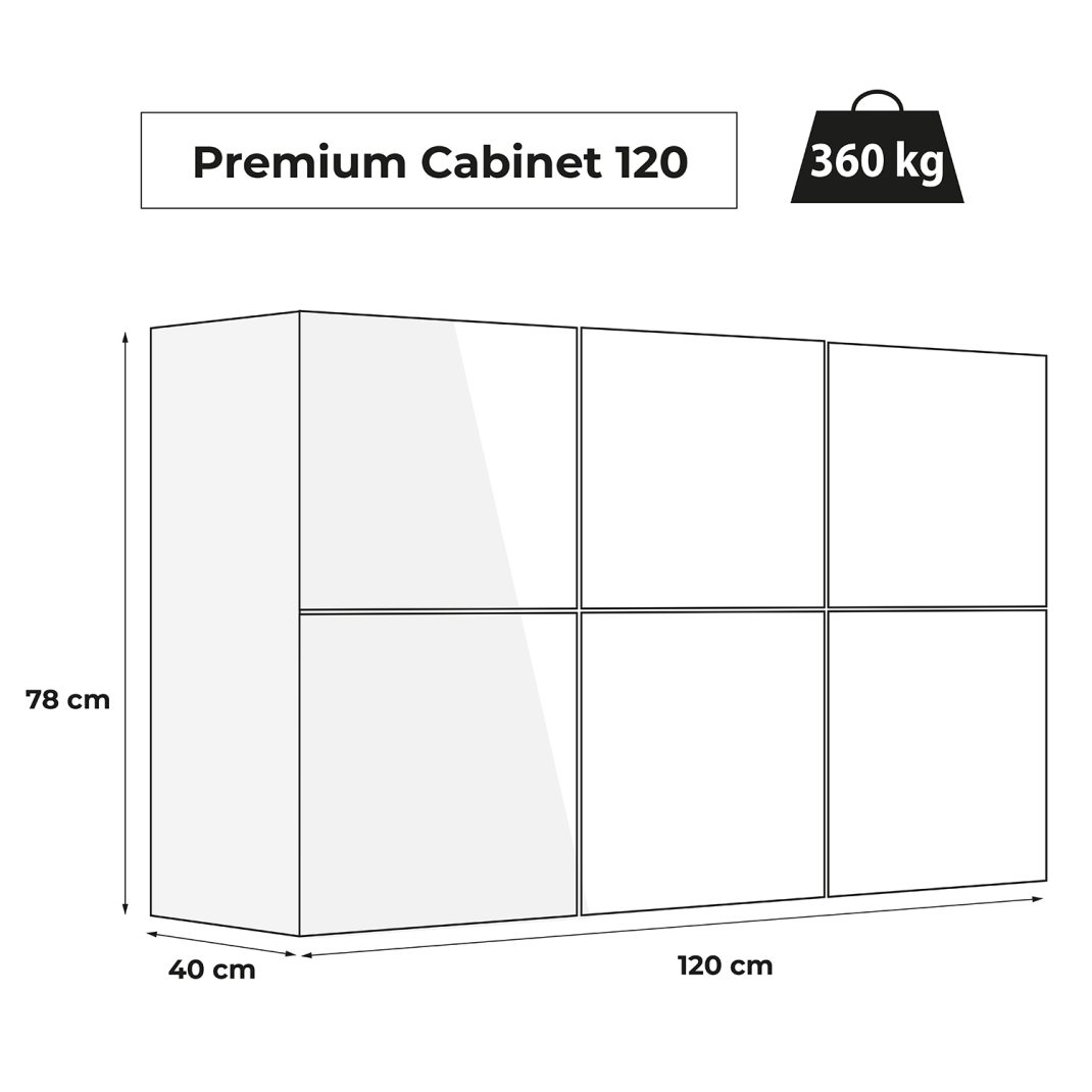 Aquael Premium 120 White Cabinet-3