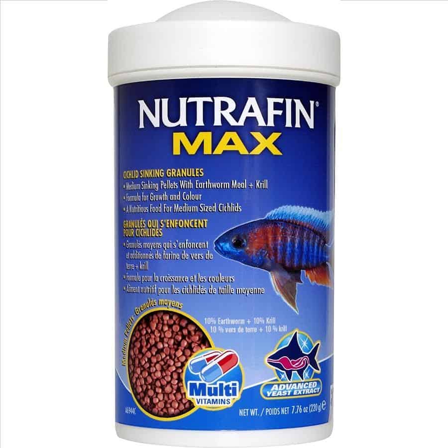 Nutrafin Max Cichlid Medium Sinking Granules 220g Fish Food-1