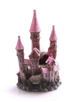 Ornament Ruined Castle Large 12x11x21cm (pink)-1