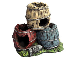 Ornament Triple Barrel With Snail 12x8.5x11cmh-1