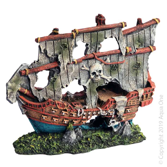 Ornament Pirate Ship S 19.5x8x16cmh
