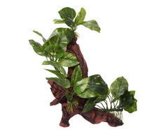 Ornament Driftwood With Variegated Pothos 30.5x21x41.5cmh-1