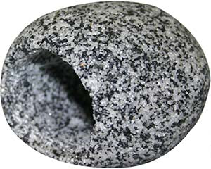 Ornament Cave Round Xsmall 7.5x6.5x5.5cm Granite