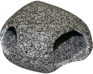 Ornament Cave Round Large 12.5x12x8cm Granite