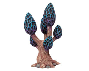 Ornament Enchanted Blue Mushroom Tree 8x7x14cm
